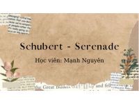 Schubert - Serenade || HV: Mạnh Nguyên || Dạy Piano Thiếu Nhi Quận 12 || Lớp nhạc Giáng Sol Quận 12